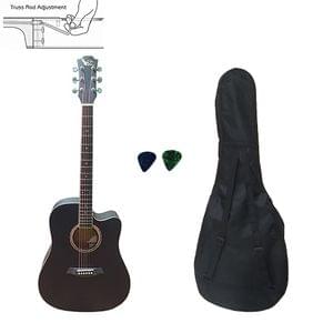Swan7 SW41C Maven Series Black Acoustic Guitar Combo Package with Bag and Picks